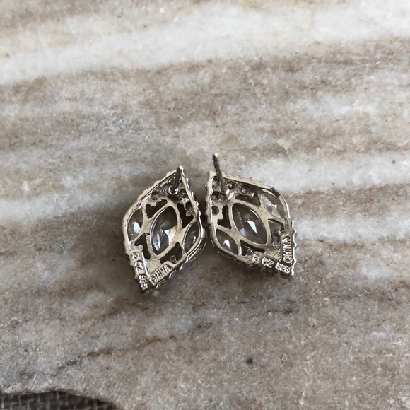 Sterling 925 Crystal Special Occasion Stud Earring - Picture 5 of 7